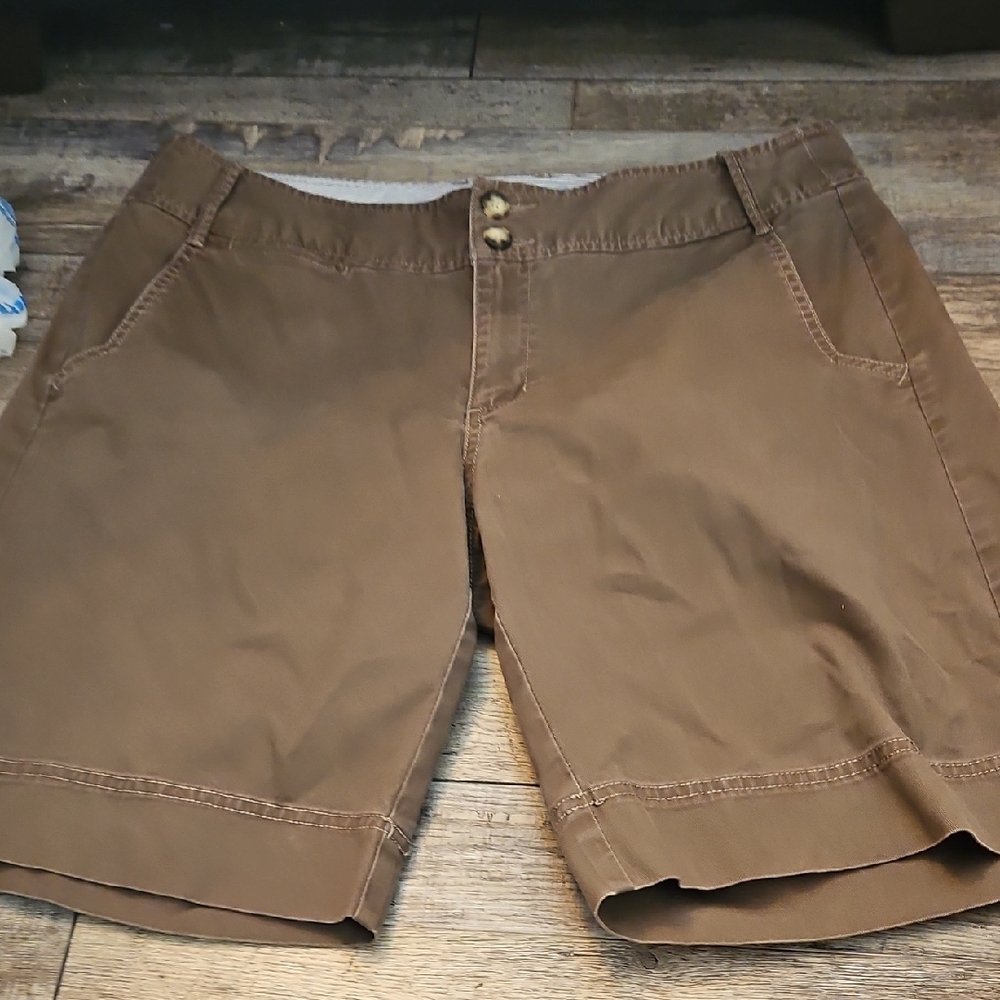 Eddie Bauer Dark Brown Shorts Womens Size 14